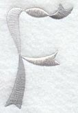 Ribbon Capital Letter F (3 inch)
