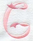 Ribbon Capital Letter G (3 inch)