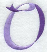 Ribbon Capital Letter O (3 inch)
