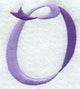 Ribbon Capital Letter O (3 inch)