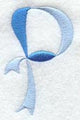 Ribbon Capital Letter P (3 inch)