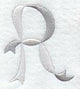 Ribbon Capital Letter R (3 inch)