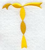 Ribbon Capital Letter T (3 inch)
