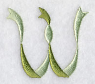 Ribbon Capital Letter W (3 inch)