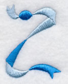 Ribbon Capital Letter Z (3 inch)