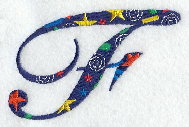 Confetti Letter F (3 inch)