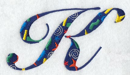 Confetti Letter K (3 inch)