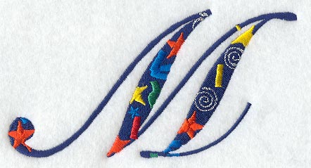 Confetti Letter M (3 inch)