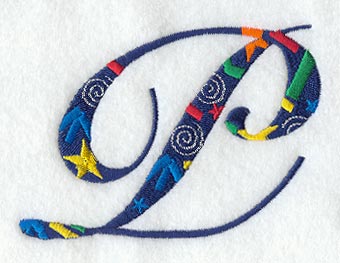 Confetti Letter P (3 inch)