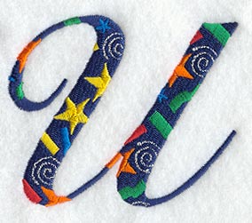 Confetti Letter U (3 inch)