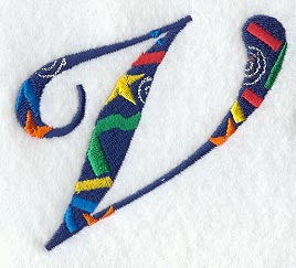 Confetti Letter V (3 inch)