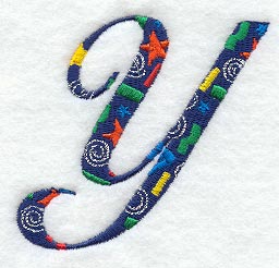 Confetti Letter Y (3 inch)