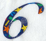 Confetti Number 6 (3 inch)