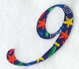 Confetti Number 9 (3 inch)