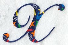 Confetti Letter X (3 inch)