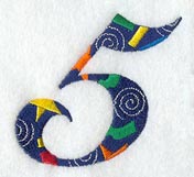 Confetti Number 5 (3 inch)