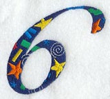 Confetti Number 6 (3 inch)