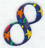 Confetti Number 8 (3 inch)