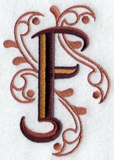 Ornate Letter F (3 inch)