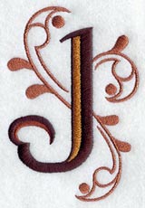Ornate Letter J (3 inch)