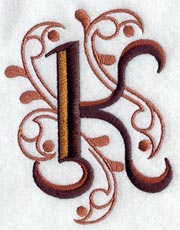 Ornate Letter K (3 inch)