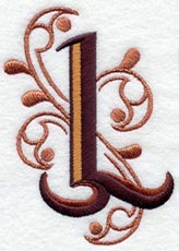 Ornate Letter L (3 inch)