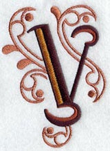Ornate Letter V (3 inch)