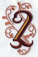 Ornate Number 2 (3 inch)