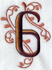 Ornate Number 6 (3 inch)