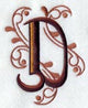 Ornate Letter D (3 inch)