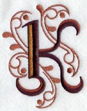 Ornate Letter K (3 inch)