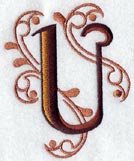 Ornate Letter U (3 inch)