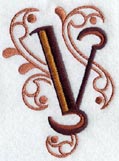 Ornate Letter V (3 inch)