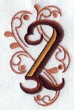 Ornate Number 2 (3 inch)