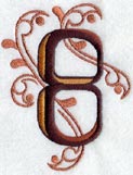 Ornate Number 8 (3 inch)