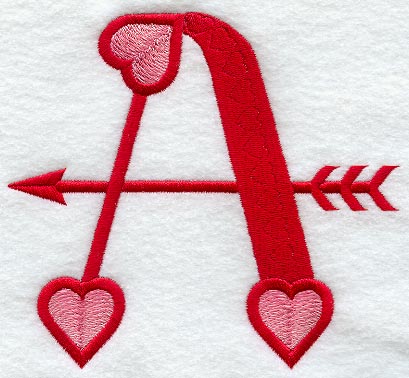Valentine Letter A - 5 inch