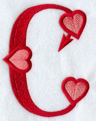 Valentine Letter C - 5 inch