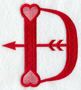 Valentine letter D - 5 inch