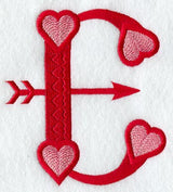 Valentine letter E - 5 inch