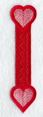Valentine letter I - 5 inch