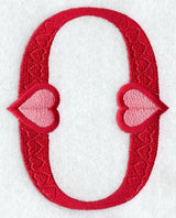 Valentine letter O - 5 inch
