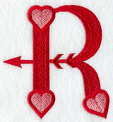 Valentine letter R - 5 inch