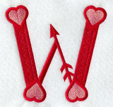 Valentine letter W - 5 inch