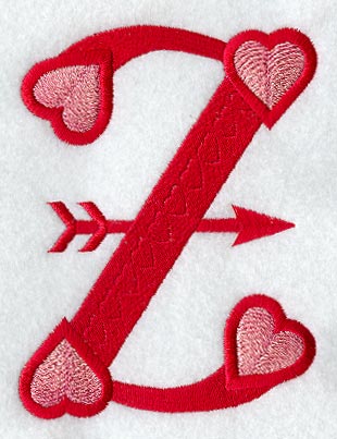 Valentine letter Z - 5 inch