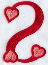 Valentine number 2 - 5 inch