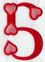 Valentine number 5 - 5 inch