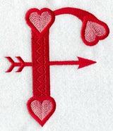 Valentine letter F - 5 inch