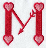 Valentine letter M - 5 inch