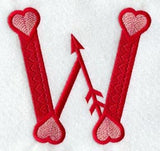 Valentine letter W - 5 inch