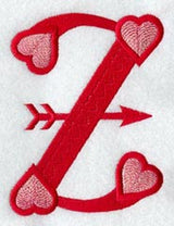 Valentine letter Z - 5 inch